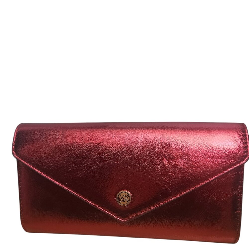 Michael Kors NWT Jet Set Travel Large Envelope Continental - Picture 6 of 7